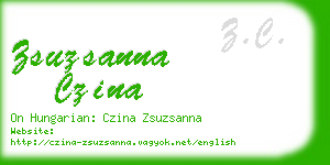 zsuzsanna czina business card